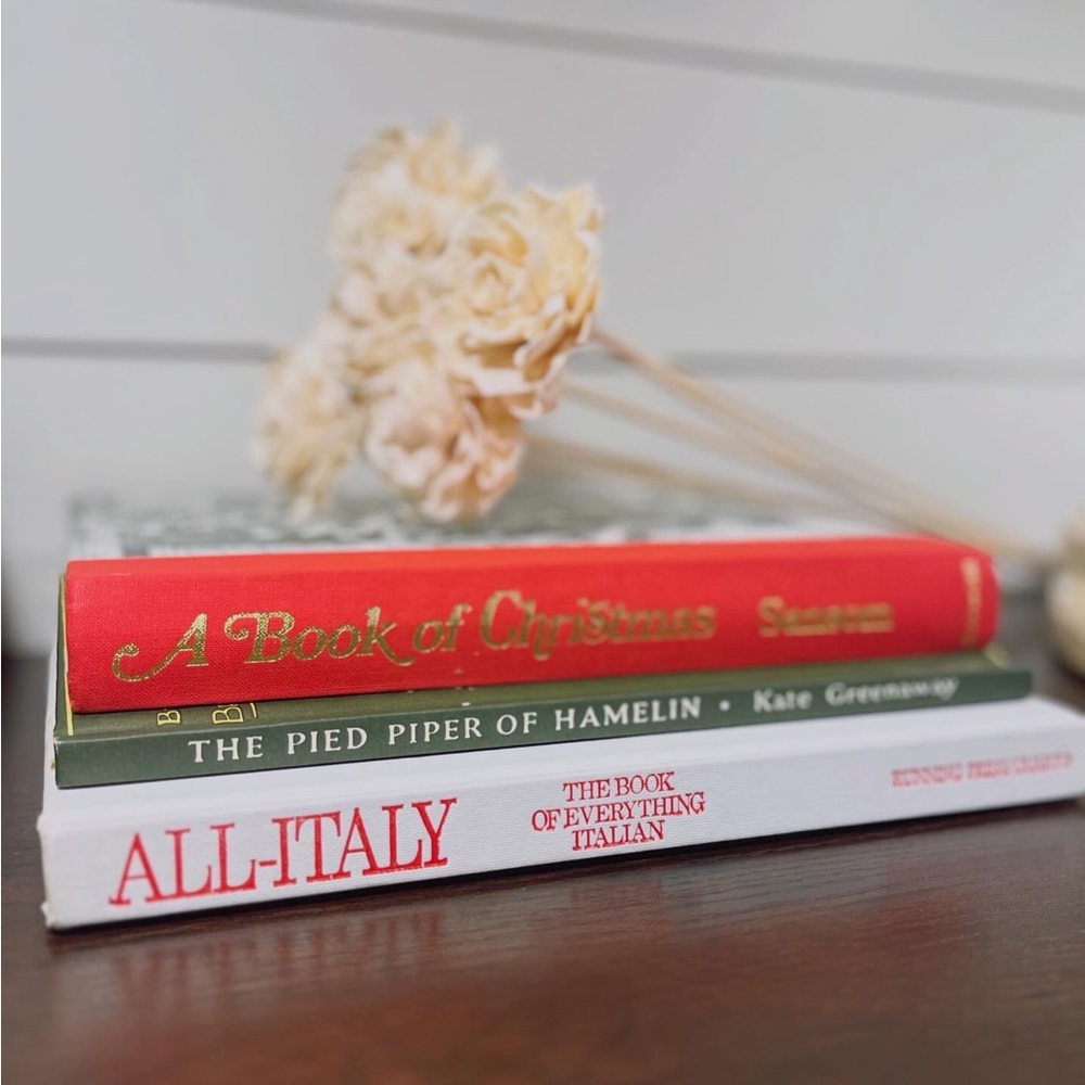Set of Three Decorative Books